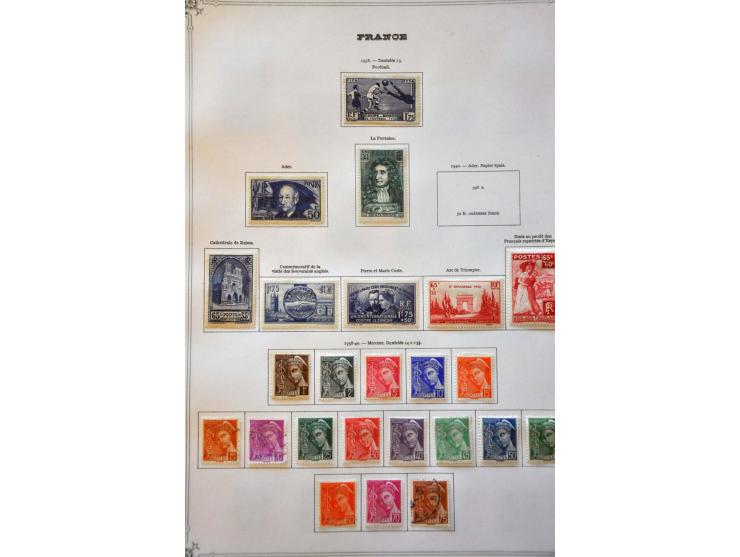 collectie 1849-1965 met veel beter materiaal in deels gemengde kwaliteit in 2 Yvert albums