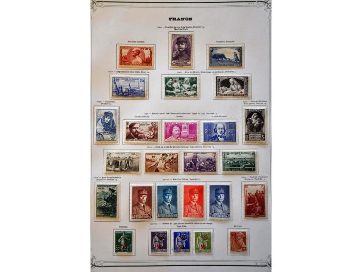 collectie 1849-1965 met veel beter materiaal in deels gemengde kwaliteit in 2 Yvert albums