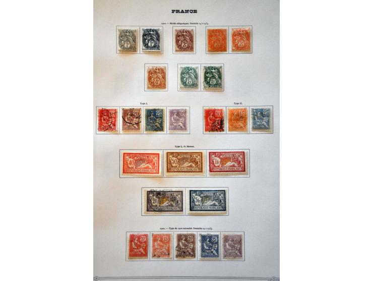 collectie 1849-1965 met veel beter materiaal in deels gemengde kwaliteit in 2 Yvert albums
