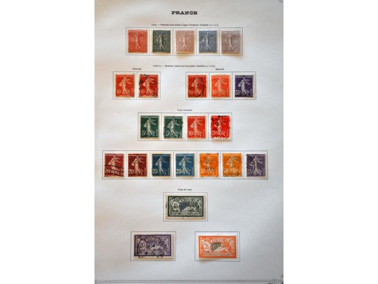 collectie 1849-1965 met veel beter materiaal in deels gemengde kwaliteit in 2 Yvert albums