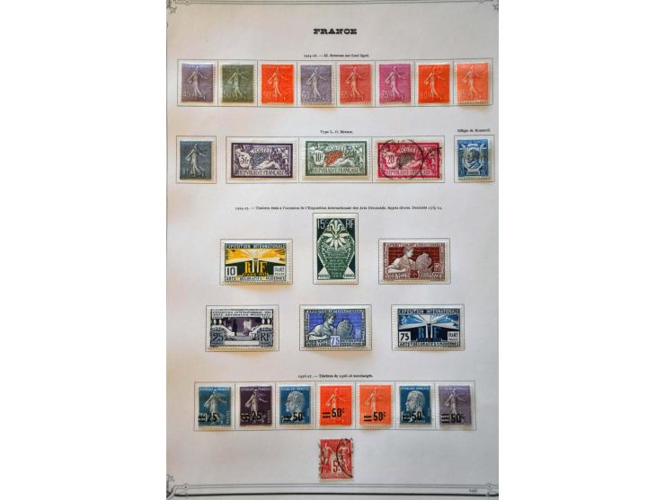 collectie 1849-1965 met veel beter materiaal in deels gemengde kwaliteit in 2 Yvert albums