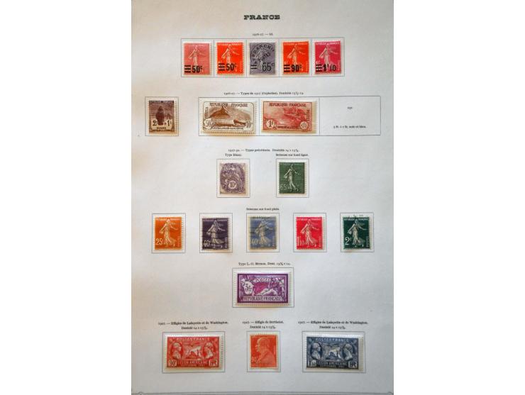 collectie 1849-1965 met veel beter materiaal in deels gemengde kwaliteit in 2 Yvert albums