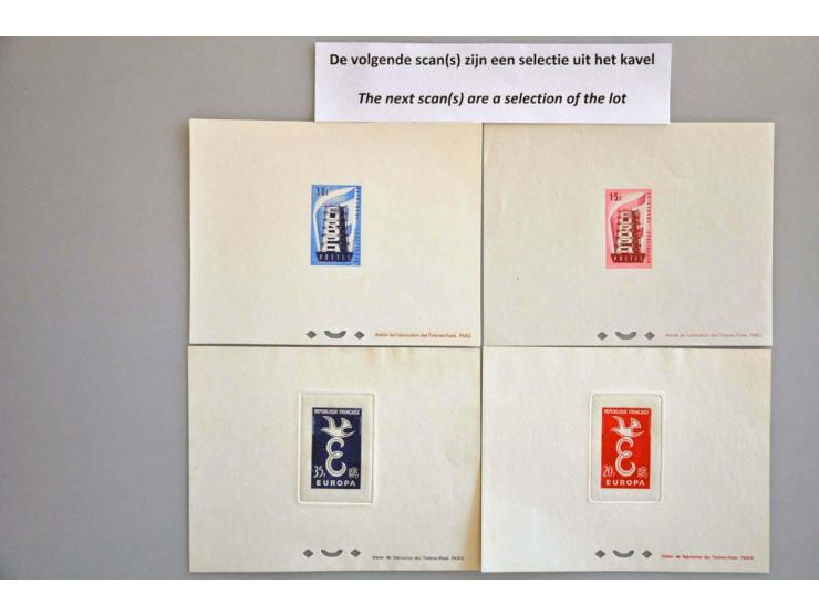 collectie CEPT Epreuves de Luxes vanaf 1956 tot de 90er jaren in 2 Safe albums