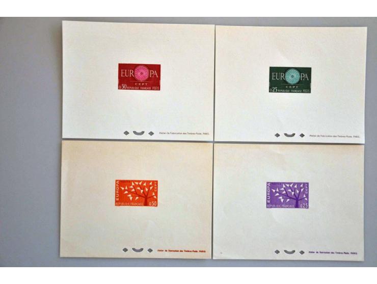 collectie CEPT Epreuves de Luxes vanaf 1956 tot de 90er jaren in 2 Safe albums