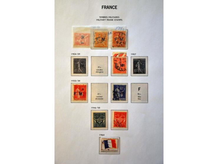 collectie t/m 1999 wb. Yv. nr. 33 met gros chiffre 5104 Shanghai (gaatje) in 4 albums