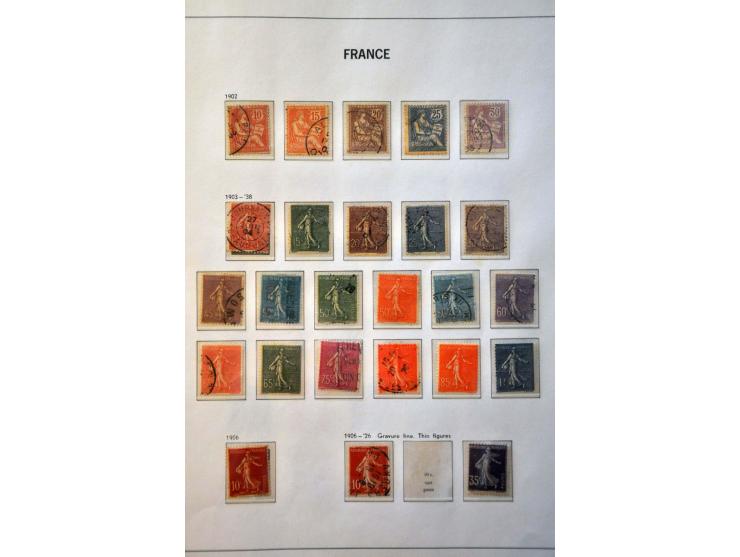 collectie t/m 1999 wb. Yv. nr. 33 met gros chiffre 5104 Shanghai (gaatje) in 4 albums