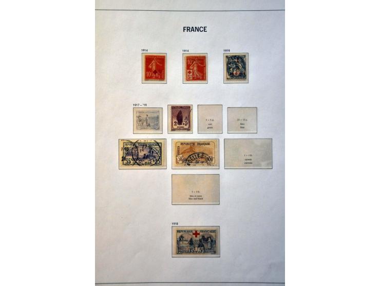 collectie t/m 1999 wb. Yv. nr. 33 met gros chiffre 5104 Shanghai (gaatje) in 4 albums