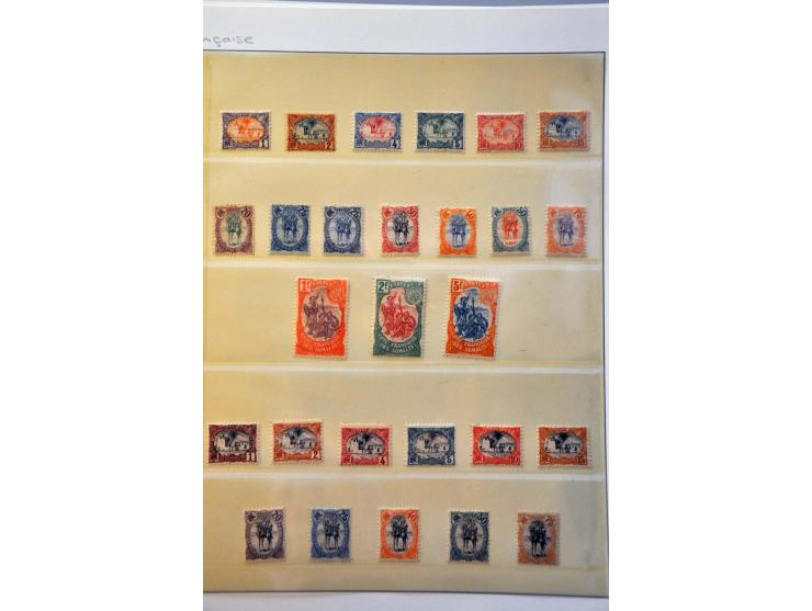 , Obock en Cote des Somalis, collectie 1892-1966 zowel gestempeld als */** verzameld met vele betere ex. en series in ringban