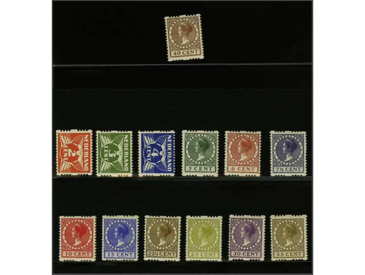 Tweezijdig met watermerk 2 t/m 40 cent, cat.w. 440