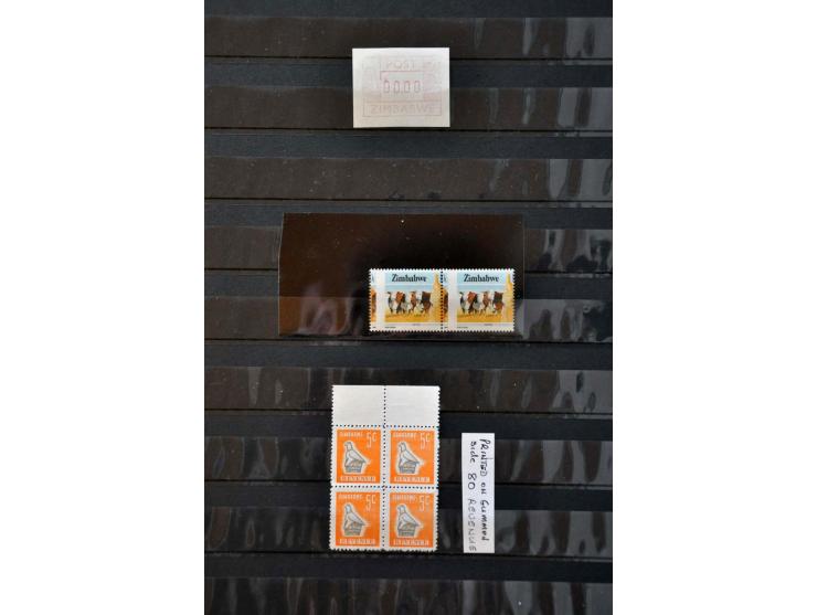 collectie/voorraad tot 2012, w.b. Vogels, frankeermachine labels, ongetand, overwegend **, in doosje