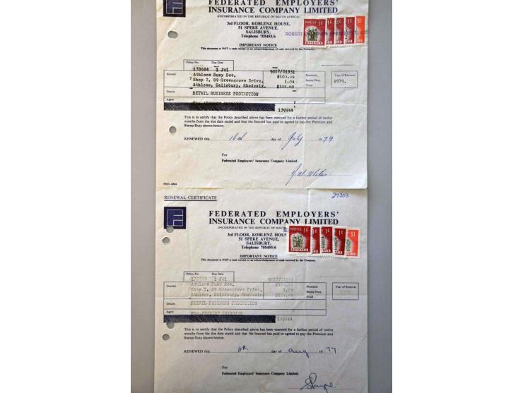 collectie/voorraad tot 2012, w.b. Vogels, frankeermachine labels, ongetand, overwegend **, in doosje