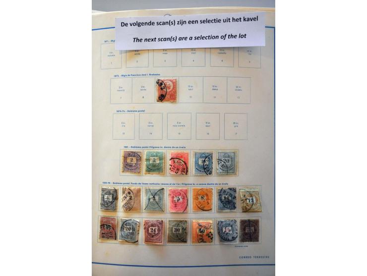collectie t/m 2011 w.b. gebruikt en */** in insteekboek, albumbladen en 2 enveloppen in doos