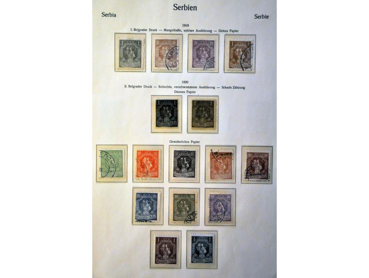 collectie 1866-1920 met beter materiaal en enkele variëteiten in KaBe album
