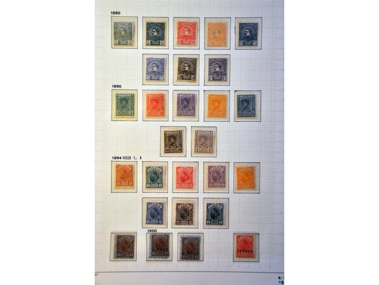 collectie 1866-1920 met beter materiaal en enkele variëteiten in KaBe album