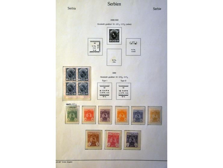 collectie 1866-1920 met beter materiaal en enkele variëteiten in KaBe album