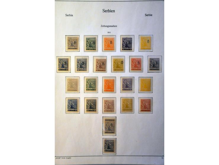collectie 1866-1920 met beter materiaal en enkele variëteiten in KaBe album