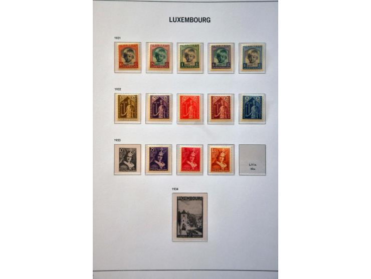 collectie 1859-1995 */** met veel betere ex. en series (intelectuelen) in 2 Davo albums