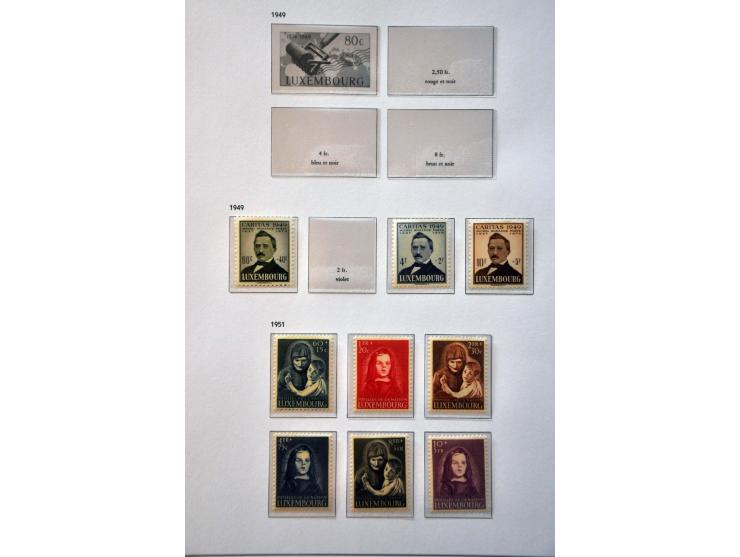 collectie 1859-1995 */** met veel betere ex. en series (intelectuelen) in 2 Davo albums