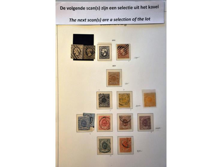 collectie 1852-2006 met betere ex. en series in Leuchtturm en blanco Davo album