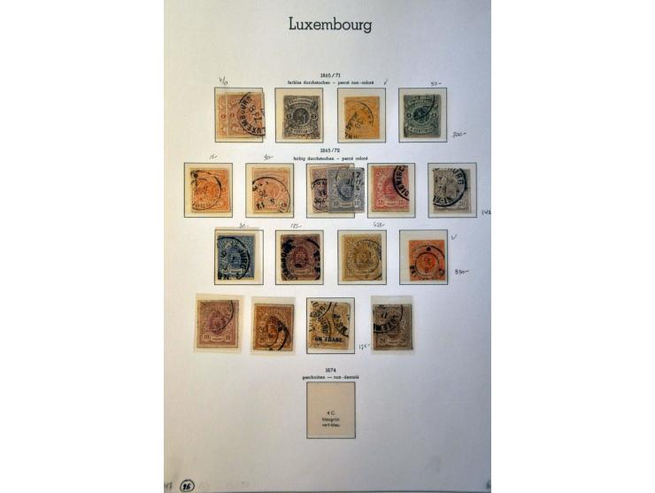 collectie 1852-2006 met betere ex. en series in Leuchtturm en blanco Davo album