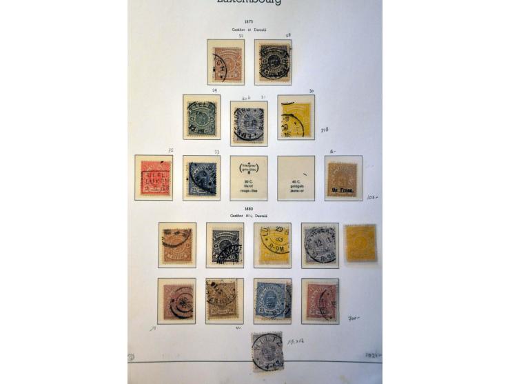 collectie 1852-2006 met betere ex. en series in Leuchtturm en blanco Davo album