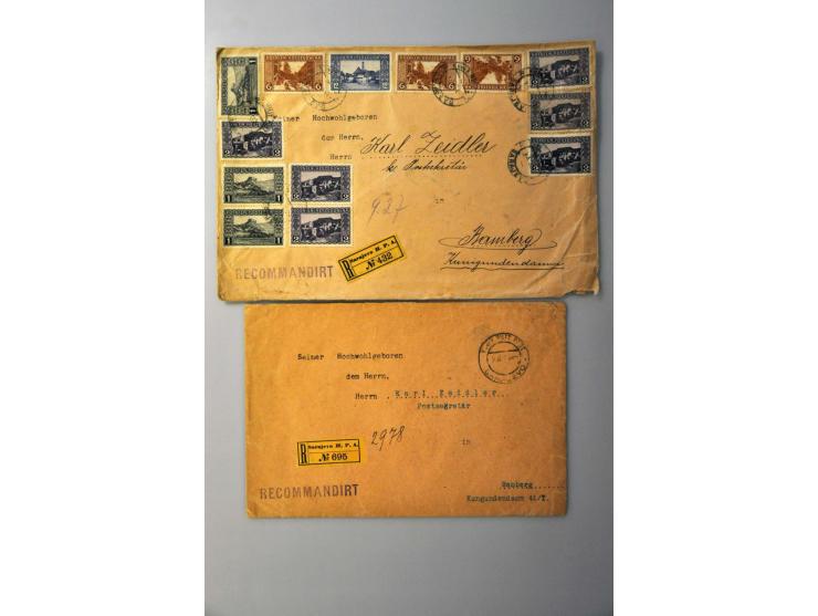 post(waarde)stukken, ca. 400 ex. w.b. veel beter materiaal, Lombardije & Venetië, Levant, Bosnië-Herzegowina  etc. in archief