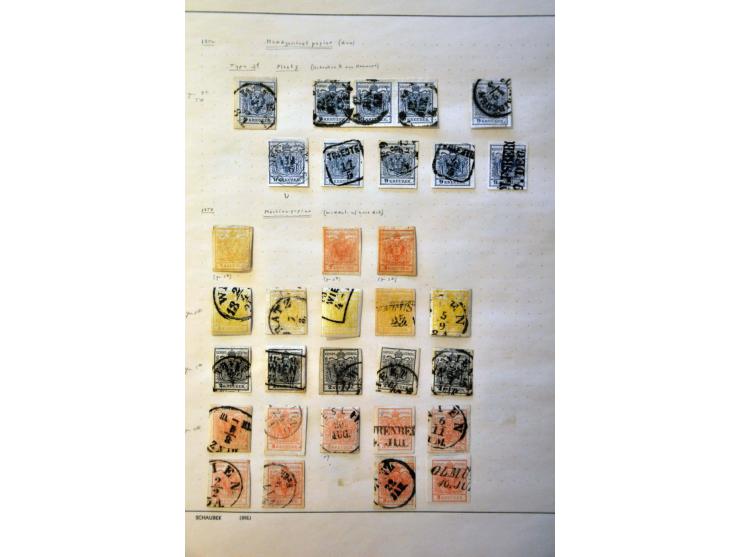 collectie klassiek deels gespecialiseerd w.b. stempels in blanco album