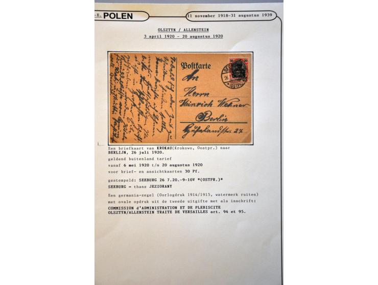 gespecialiseerde collectie w.b. bezetting Oostenrijk, Pruissen, Rusland, Duitsland, Stadspost. w.b. gekeurd (o.m. Jungjohann)