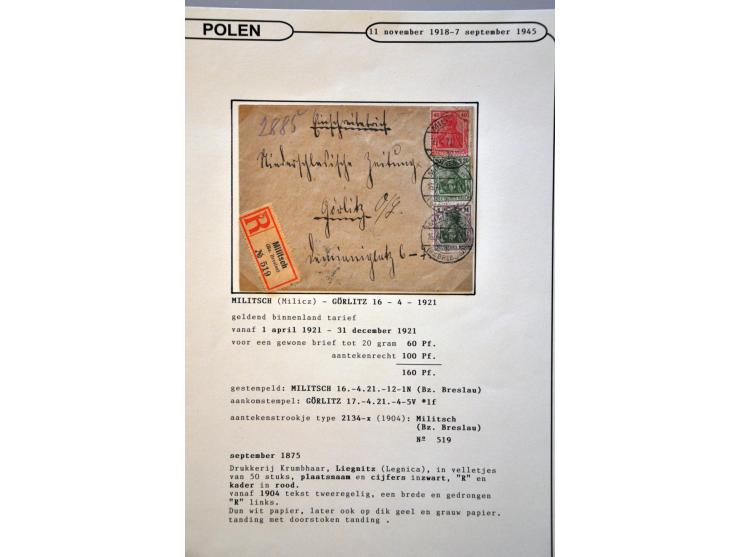 gespecialiseerde collectie w.b. bezetting Oostenrijk, Pruissen, Rusland, Duitsland, Stadspost. w.b. gekeurd (o.m. Jungjohann)