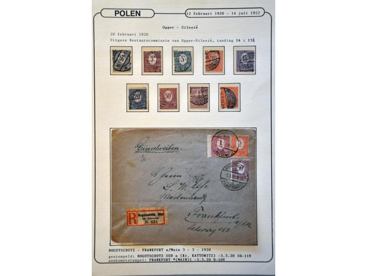 collectie posthistorie 1818 - 1950 w.b. bezetting Pruissen, Rusland, Duitsland en Rusland meer dan 500 poststukken in 9 bande