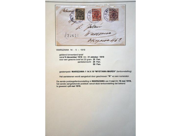 collectie posthistorie 1818 - 1950 w.b. bezetting Pruissen, Rusland, Duitsland en Rusland meer dan 500 poststukken in 9 bande