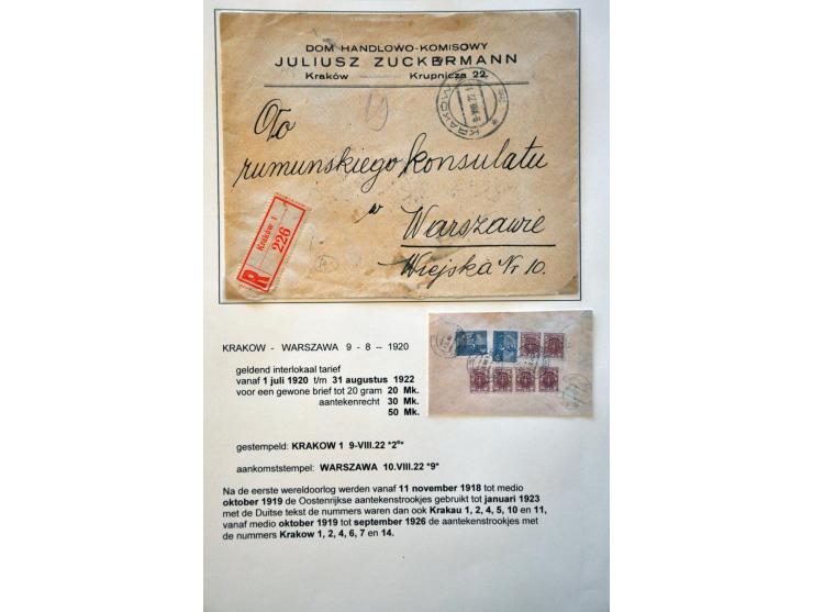 collectie posthistorie 1818 - 1950 w.b. bezetting Pruissen, Rusland, Duitsland en Rusland meer dan 500 poststukken in 9 bande