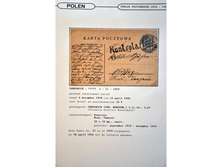 collectie posthistorie 1818 - 1950 w.b. bezetting Pruissen, Rusland, Duitsland en Rusland meer dan 500 poststukken in 9 bande