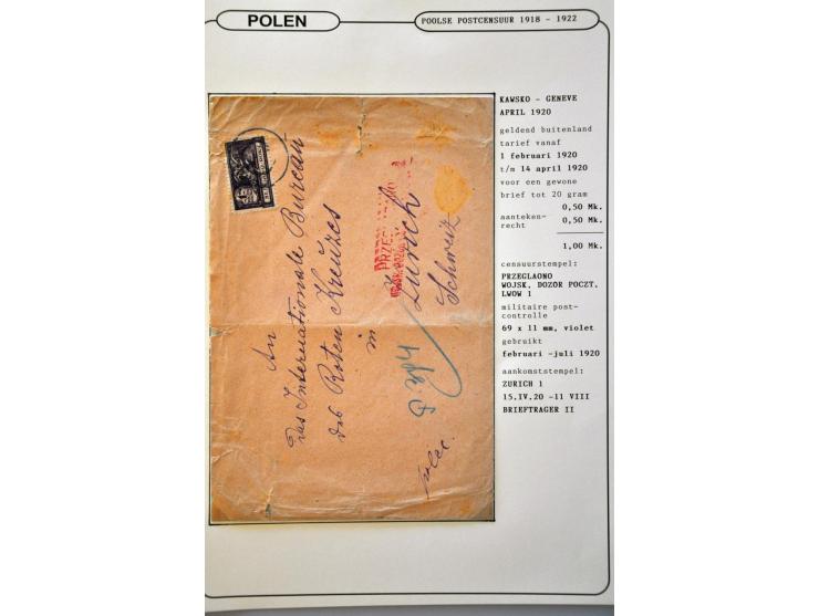 collectie posthistorie 1818 - 1950 w.b. bezetting Pruissen, Rusland, Duitsland en Rusland meer dan 500 poststukken in 9 bande