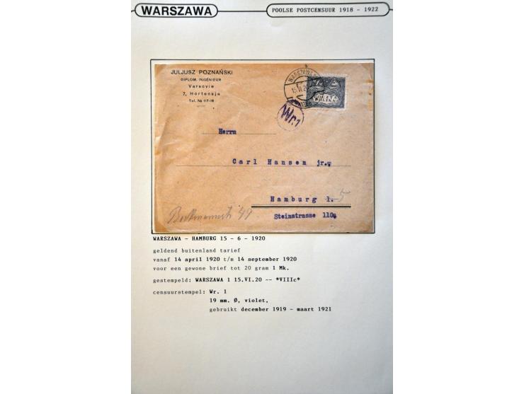 collectie posthistorie 1818 - 1950 w.b. bezetting Pruissen, Rusland, Duitsland en Rusland meer dan 500 poststukken in 9 bande