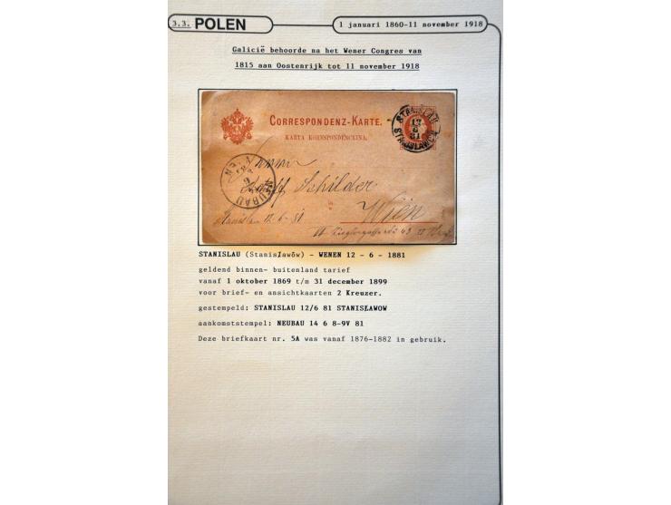 collectie posthistorie 1818 - 1950 w.b. bezetting Pruissen, Rusland, Duitsland en Rusland meer dan 500 poststukken in 9 bande