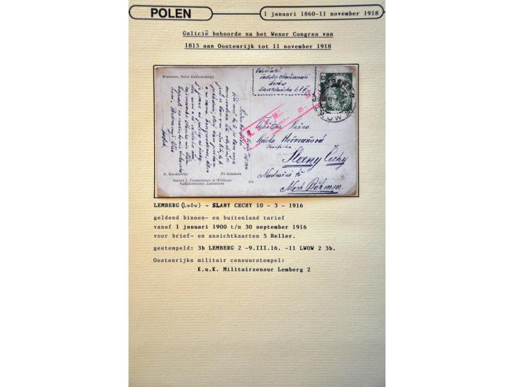 collectie posthistorie 1818 - 1950 w.b. bezetting Pruissen, Rusland, Duitsland en Rusland meer dan 500 poststukken in 9 bande