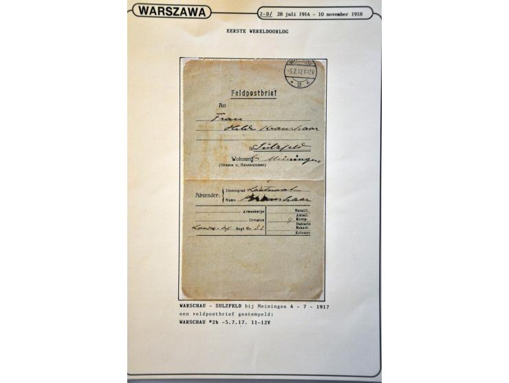 collectie posthistorie 1818 - 1950 w.b. bezetting Pruissen, Rusland, Duitsland en Rusland meer dan 500 poststukken in 9 bande