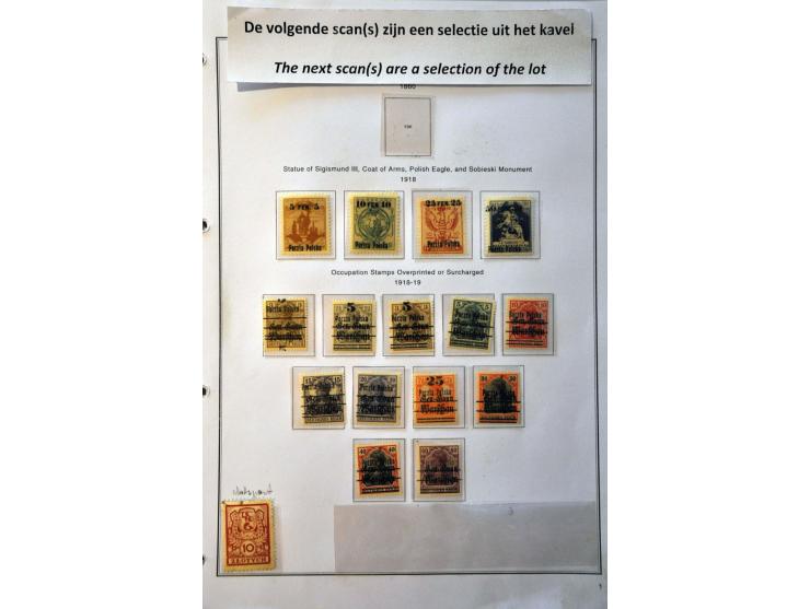 collectie 1918-2012 deels */** met betere ex., series en blokken (o.a. Mi. nrs. 1 en 9) in 7 ringbanden