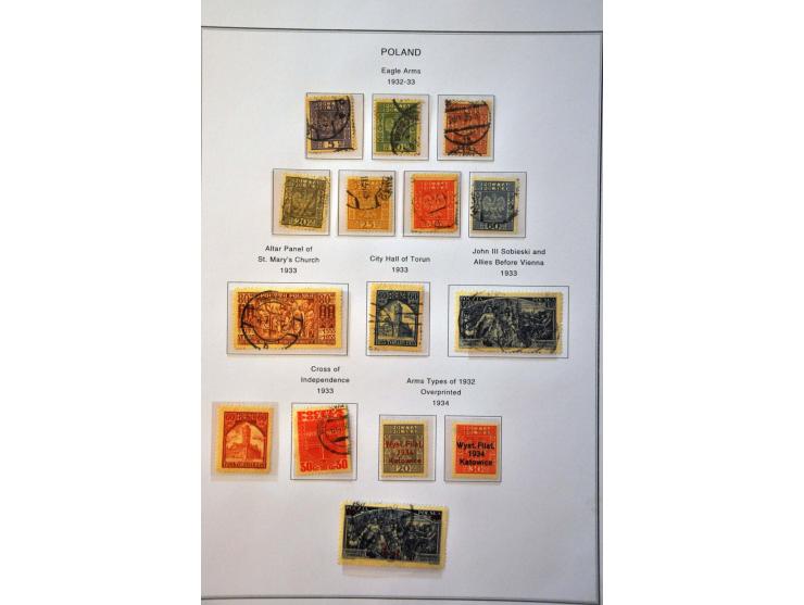 collectie 1918-2012 deels */** met betere ex., series en blokken (o.a. Mi. nrs. 1 en 9) in 7 ringbanden