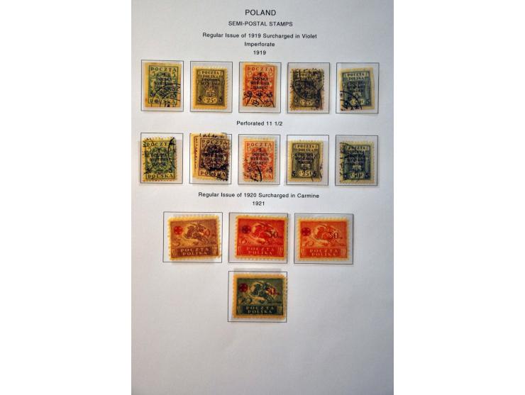 collectie 1918-2012 deels */** met betere ex., series en blokken (o.a. Mi. nrs. 1 en 9) in 7 ringbanden