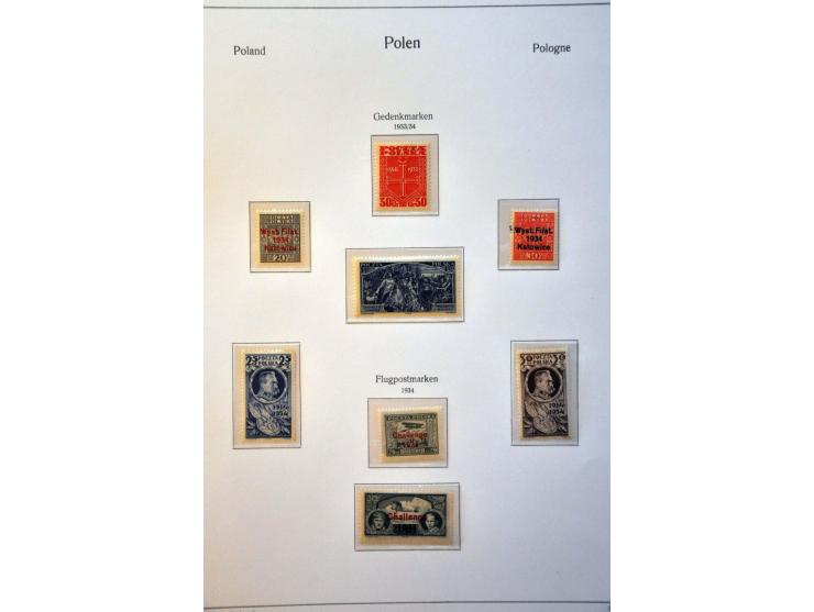 collectie 1860-1959 meest */** met beter materiaal w.b. nr. 1 (kort tandje, short perf.), Na Skarb, blok 1, blok 10 (2x), Por