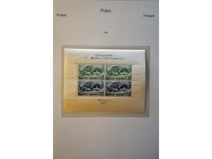 collectie 1860-1959 meest */** met beter materiaal w.b. nr. 1 (kort tandje, short perf.), Na Skarb, blok 1, blok 10 (2x), Por