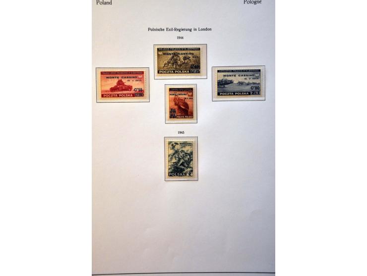 collectie 1860-1959 meest */** met beter materiaal w.b. nr. 1 (kort tandje, short perf.), Na Skarb, blok 1, blok 10 (2x), Por