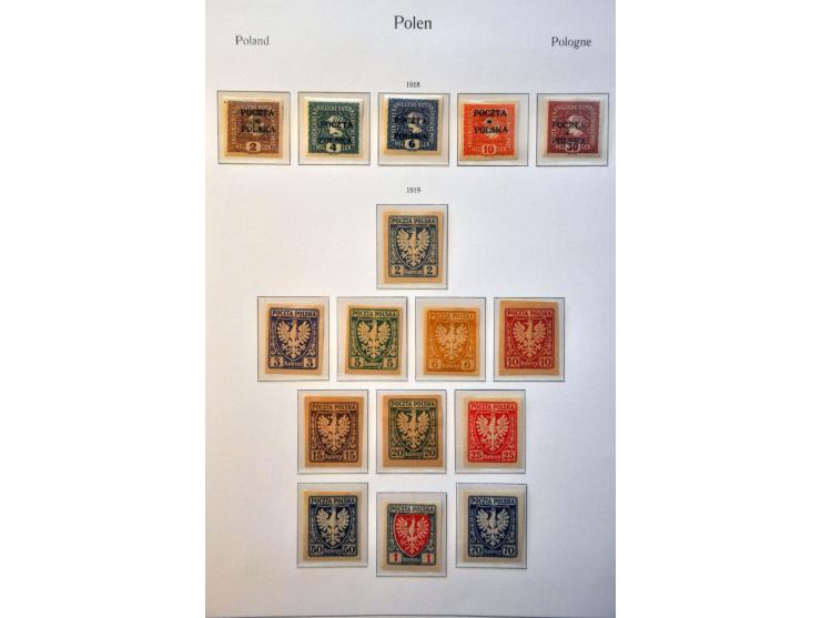 collectie 1860-1959 meest */** met beter materiaal w.b. nr. 1 (kort tandje, short perf.), Na Skarb, blok 1, blok 10 (2x), Por