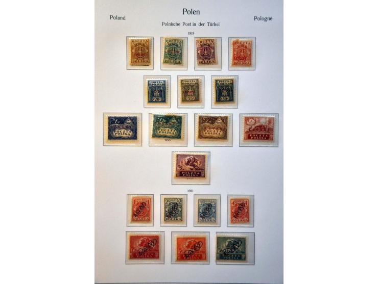 collectie 1860-1959 meest */** met beter materiaal w.b. nr. 1 (kort tandje, short perf.), Na Skarb, blok 1, blok 10 (2x), Por