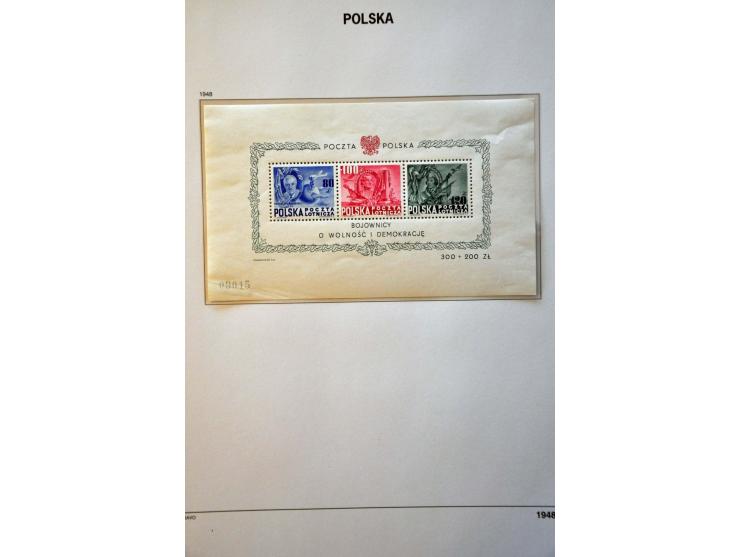 collectie 1860-1959 meest */** met beter materiaal w.b. nr. 1 (kort tandje, short perf.), Na Skarb, blok 1, blok 10 (2x), Por