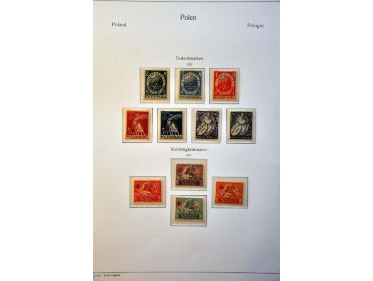 collectie 1860-1959 meest */** met beter materiaal w.b. nr. 1 (kort tandje, short perf.), Na Skarb, blok 1, blok 10 (2x), Por
