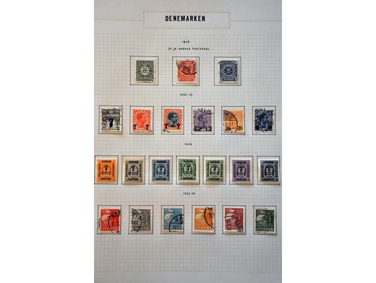 collectie 1851-1973 gestempeld met beter materiaal w.b.2 RBS blauw met gebreken in blanco schroefband