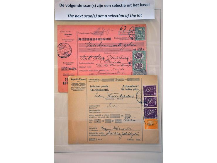 ruim 100 (waarde) adreskaarten ca.1930 met verschillende frankering
